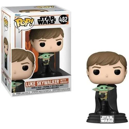 Samlerobjekter Funko Pop! Star Wars: Mandalorian - Luke with Grogu 482