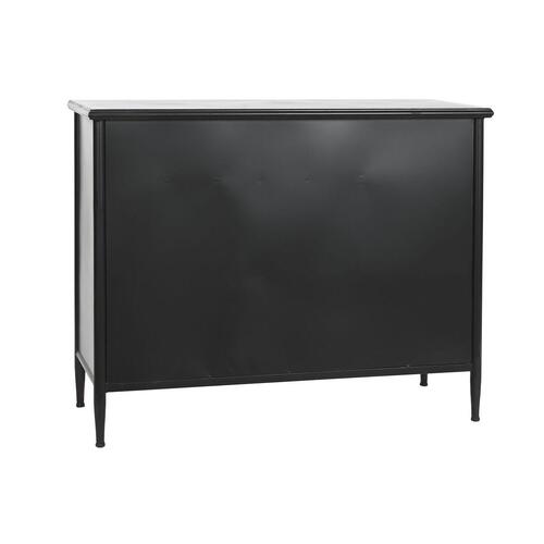 Skænk Sort Metal Krystal 100 x 40 x 80 cm