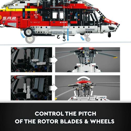 Legetøjssæt med køretøjer Lego Technic 42145 Airbus H175 Rescue Helicopter 2001 Dele
