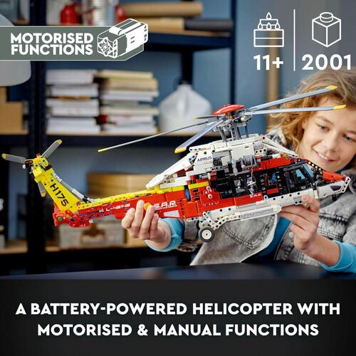 Legetøjssæt med køretøjer Lego Technic 42145 Airbus H175 Rescue Helicopter 2001 Dele