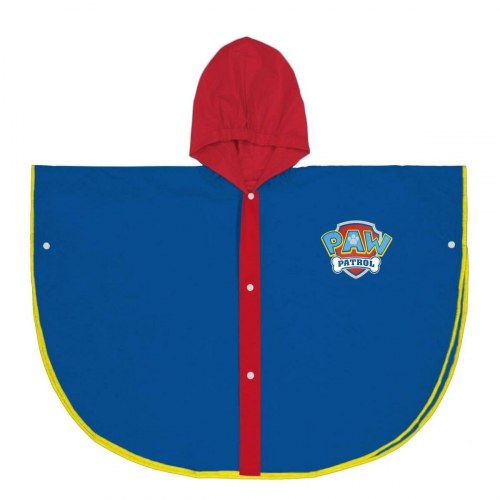 Vandtætte Poncho med Hætte The Paw Patrol Blå - 3-4 år