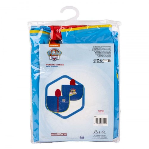Vandtætte Poncho med Hætte The Paw Patrol Blå - 3-4 år