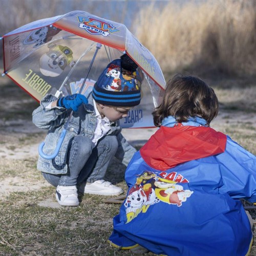 Vandtætte Poncho med Hætte The Paw Patrol Blå - 3-4 år