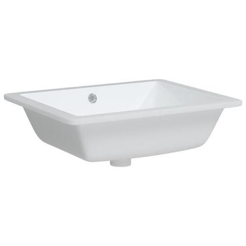 Badeværelsesvask 50x40,5x18,5 cm rektangulær keramisk hvid