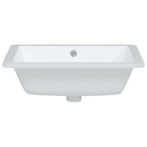 Badeværelsesvask 50x40,5x18,5 cm rektangulær keramisk hvid