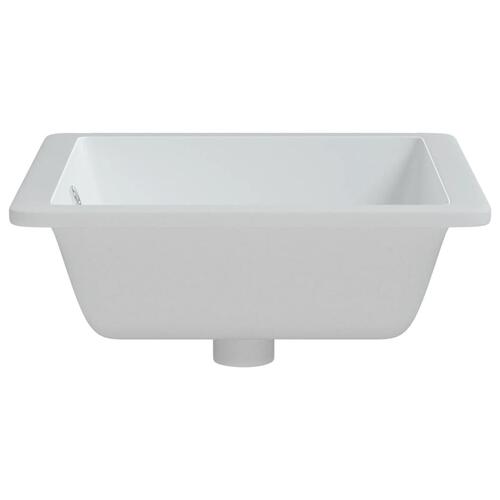 Badeværelsesvask 50x40,5x18,5 cm rektangulær keramisk hvid