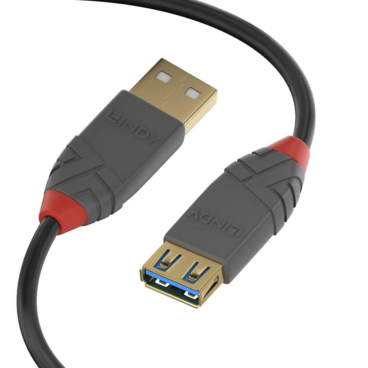 Usb Kabel Lindy 36763 3 M Sort