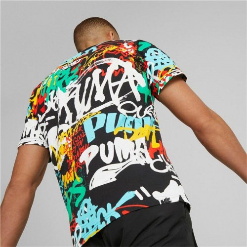 Puma Graffiti kortærmet T-shirt til mænd - Sort, str. M