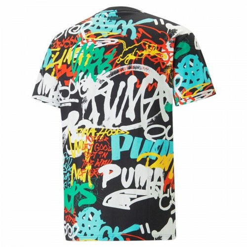 Puma Graffiti kortærmet T-shirt til mænd - Sort, str. M