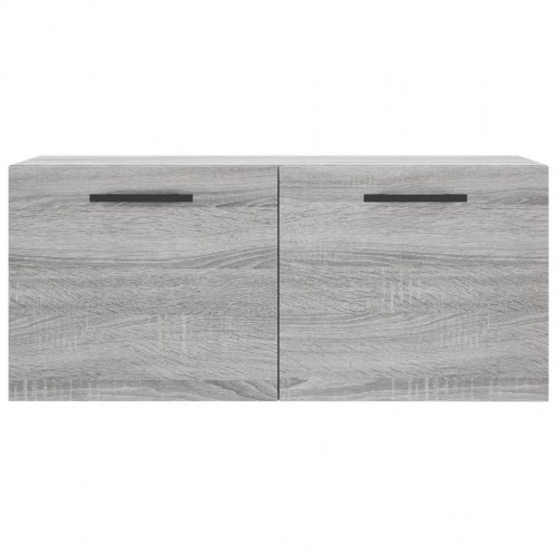 Vægskab 80 x 36,5 x 35 cm i konstrueret træ - grå sonoma-eg