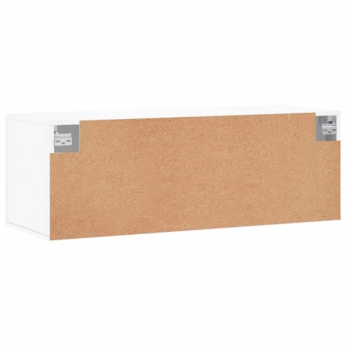 Vægskab 100 × 36,5 × 35 cm i hvidt konstrueret træ