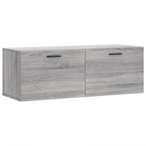 Vægskab 100 x 36,5 x 35 cm - grå sonoma-eg