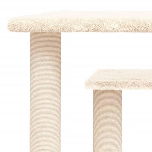Kradsetræ med platforme 50 cm cremefarvet