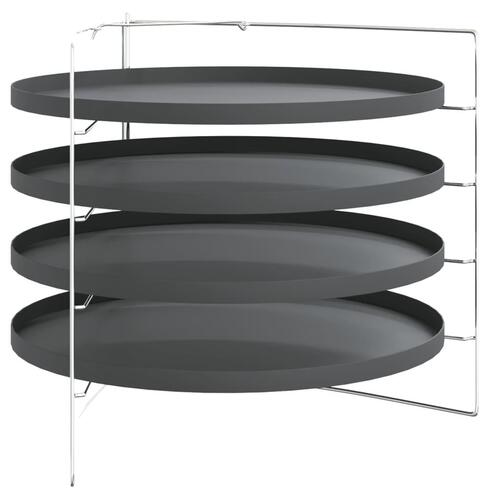 Pizzaforme 4 stk. med rist Ø 28 cm stål