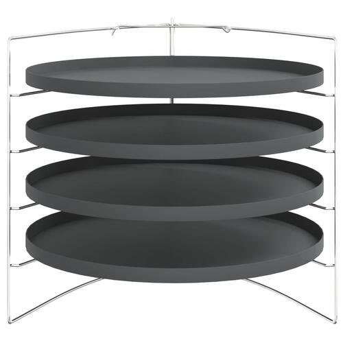 Pizzaforme 4 stk. med rist Ø 28 cm stål