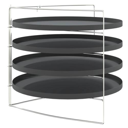 Pizzaforme 4 stk. med rist Ø 28 cm stål