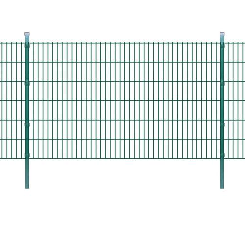 Hegnspæle 10 stk. 170 cm galvaniseret stål grøn