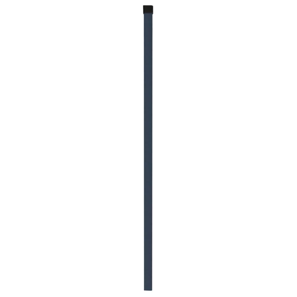 Hegnspæle 20 stk. 150 cm galvaniseret stål grå