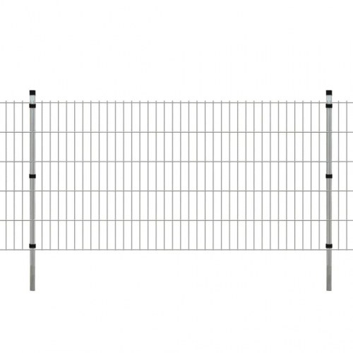 Hegnspæle 10 stk. 150 cm galvaniseret stål sølvfarvet
