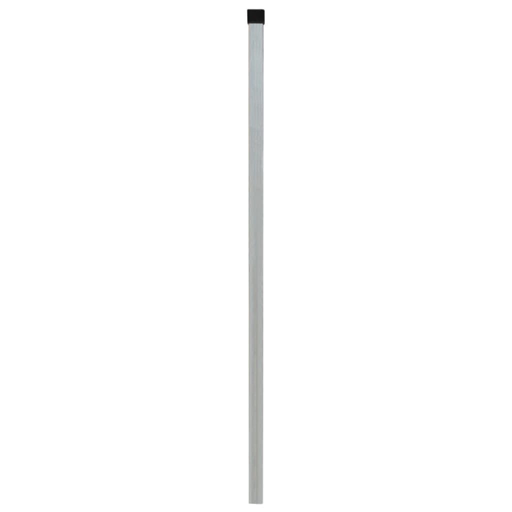 Hegnspæle 10 stk. 200 cm galvaniseret stål sølvfarvet