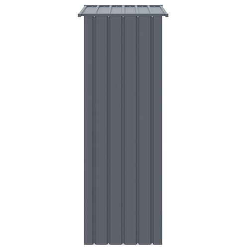 Fuglebur 115x78x200 cm galvaniseret stål antracitgrå
