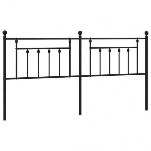 Udskiftningsgavl i metal 200 cm - sort