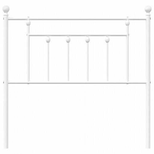 Sengegavl 90 cm metal hvid