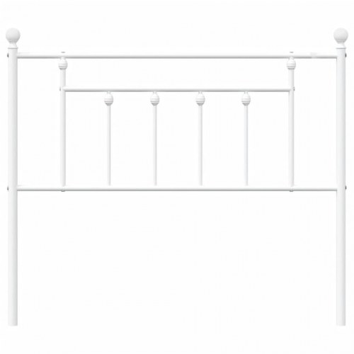 Sengegavl i metal 100 cm - hvid