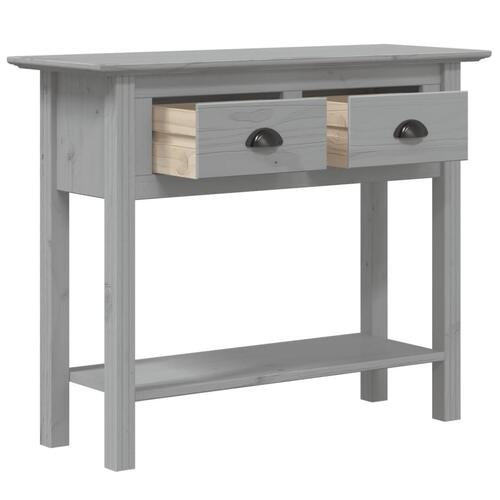 Konsolbord BODO 91x35x74 cm massivt fyrretræ grå