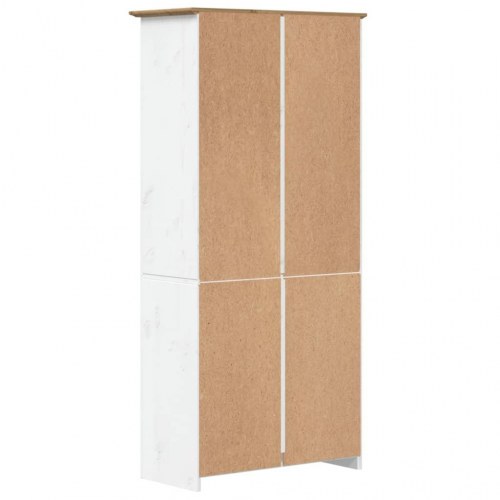 Bogreol BODO 5 hylder 82x40x173 cm massivt fyrretræ brun