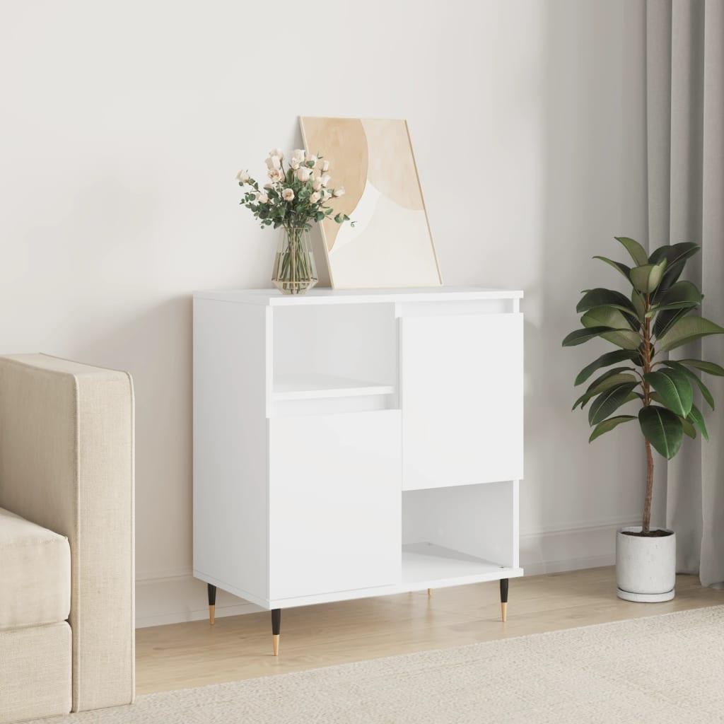 Skænk 60x35x70 cm konstrueret træ hvid
