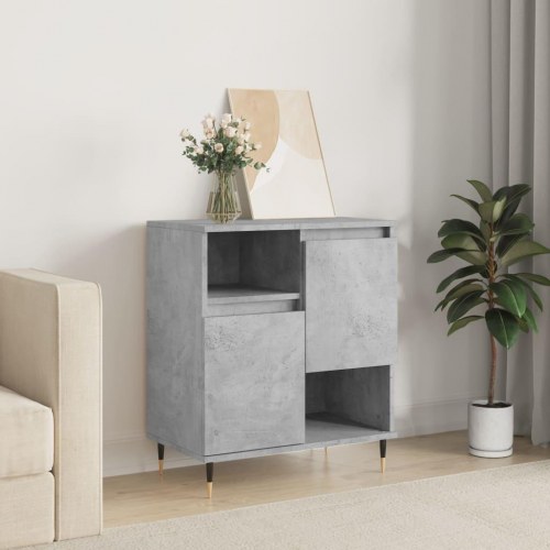 Skænk i konstrueret træ - 60×35×70 cm, betongrå