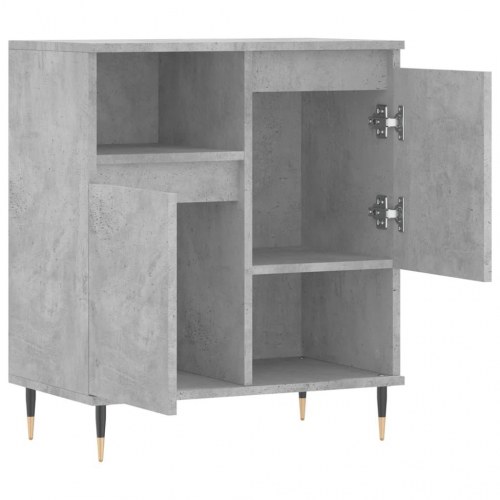 Skænk i konstrueret træ - 60×35×70 cm, betongrå