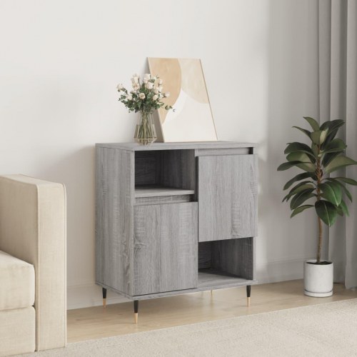 Skænk 60×35×70 cm i konstrueret træ - grå sonoma-eg