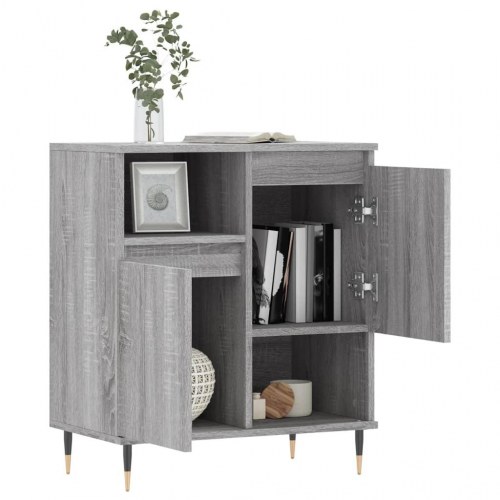 Skænk 60×35×70 cm i konstrueret træ - grå sonoma-eg