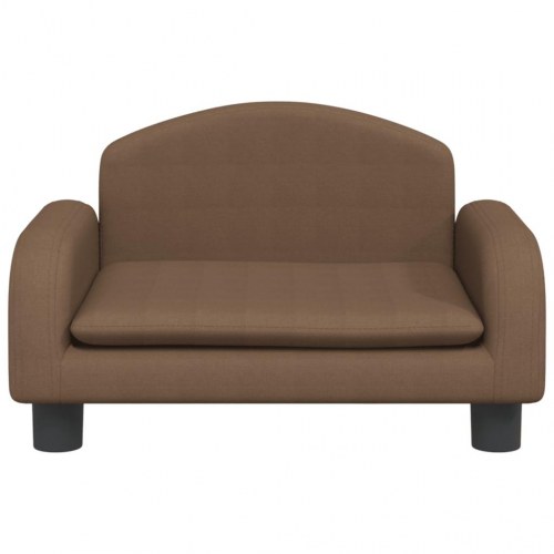 Børnesofa i stof - brun 50 × 40 × 30 cm