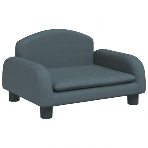 Børnesofa i stof - 50 × 40 × 30 cm, mørkegrå