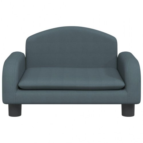 Børnesofa i stof - 50 × 40 × 30 cm, mørkegrå