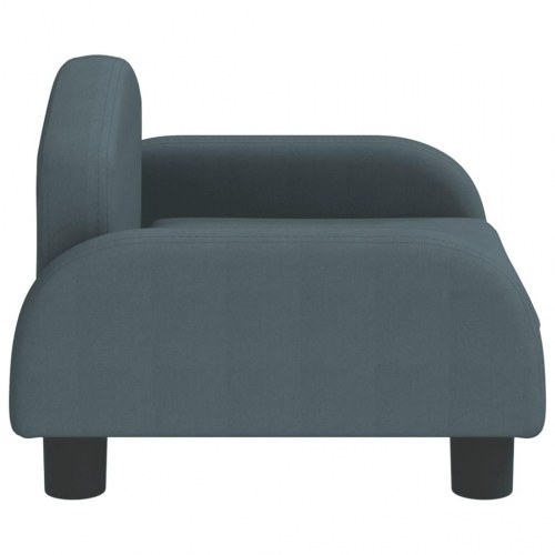 Børnesofa i stof - 50 × 40 × 30 cm, mørkegrå
