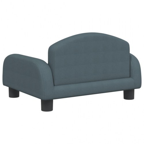 Børnesofa i stof - 50 × 40 × 30 cm, mørkegrå