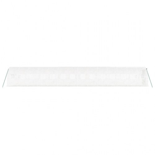 Drivhus med stålstel 28 m² - 14×2×2 m, hvid