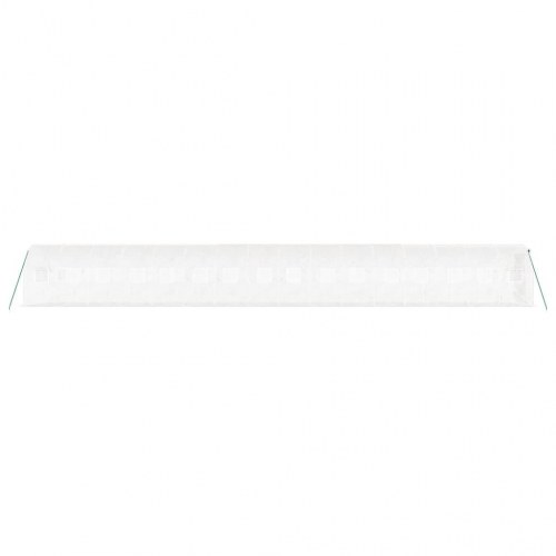 Drivhus tunnel 32 m² - 16 × 2 × 2 m, hvid, stålstel og PE