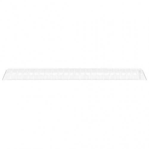 Drivhus med stålstel 96 m² 24 x 4 x 2 m hvid