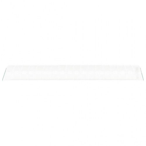 Drivhus tunnel 54 m² - 18 × 3 × 2 m, hvid, stålstel og PE-dug