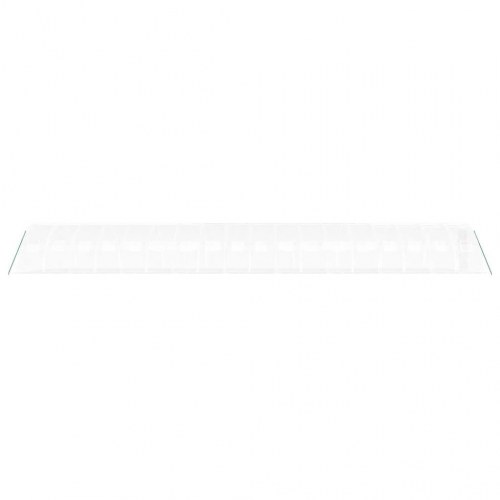 Drivhus med stålstel 72 m² 18 x 4 x 2 m hvid