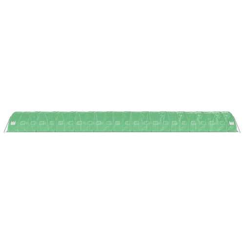 Drivhus med stålstel 120 m² - 24×5×2,3 m, grøn