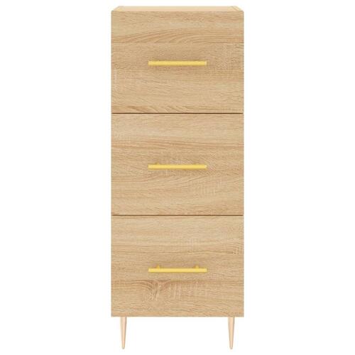 Skænk 34,5x34x90 cm konstrueret træ sonoma-eg