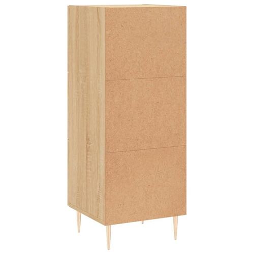 Skænk 34,5x34x90 cm konstrueret træ sonoma-eg