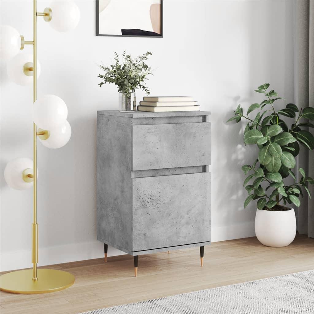 Skænk 40 × 35 × 70 cm i konstrueret træ - betongrå