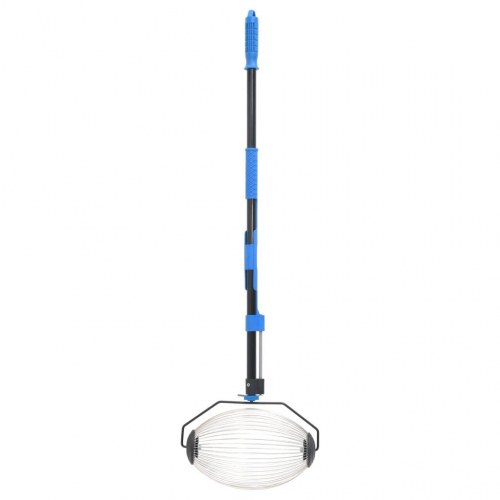 Nøddeopsamler i stål 127 cm - blå